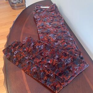 Anthropologie Pilcro and the Letterpress Multicolor Patterned Corduroy Jeans